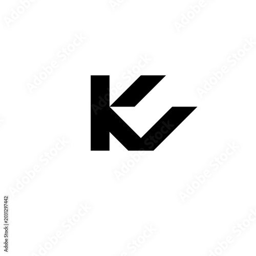 K Letter Check Mark Vote Logo Vector Abstract Illustration Icon Design Template Element 
