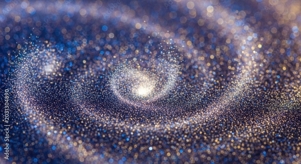 Fototapeta premium Cosmic Spiral Galaxy with Starfield