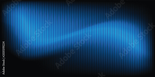 abstract Dramatic blue waves dark background vertical stripes electric light EPS 10