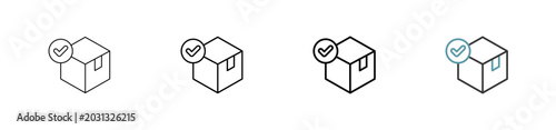 Outline style model preparation icon set. Available various sizes