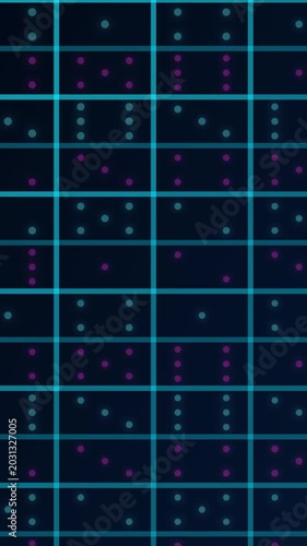 Futuristic Domino Grid