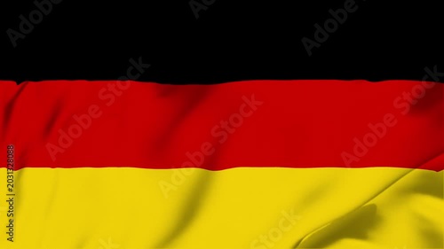 Germany waving fabric flag animation seamless looping for sport politics business background