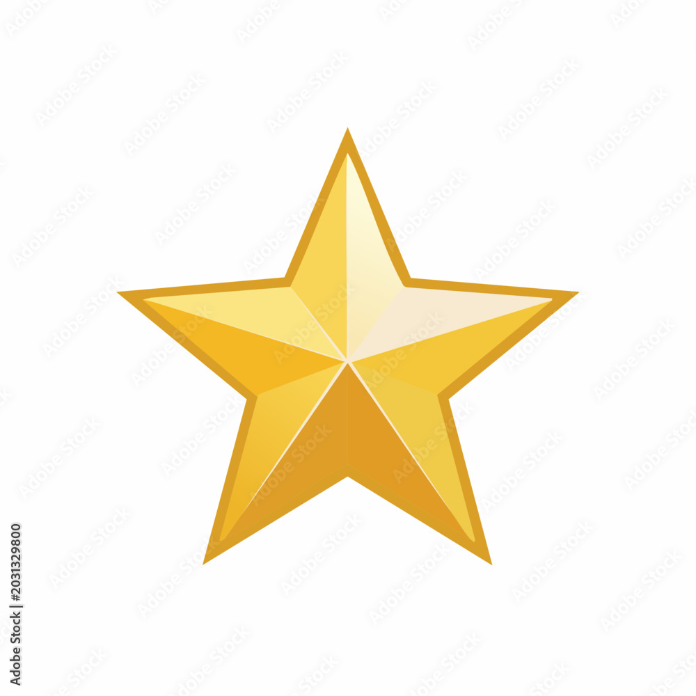 Obraz premium Golden Star Icon