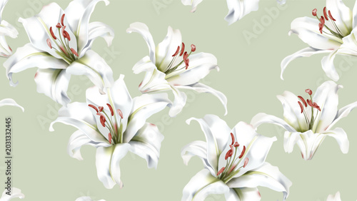 Floral seamless pattern fea...