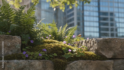 Regenerative Urban Micro-Forest with Native Biodiversity and Dappled Sunlight