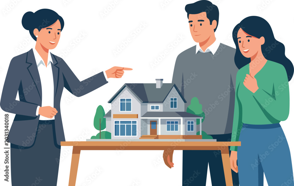 Fototapeta premium Business Analytics and Data Management Team Vector Illustration