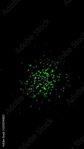 Neon Particle Burst