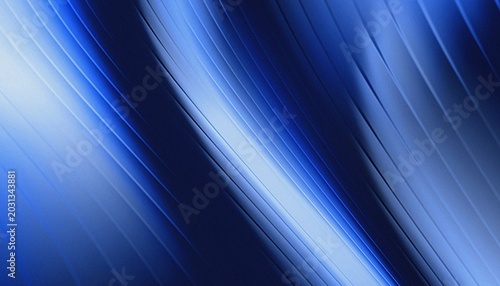 Abstract blue gradient ribbed glass background waves.