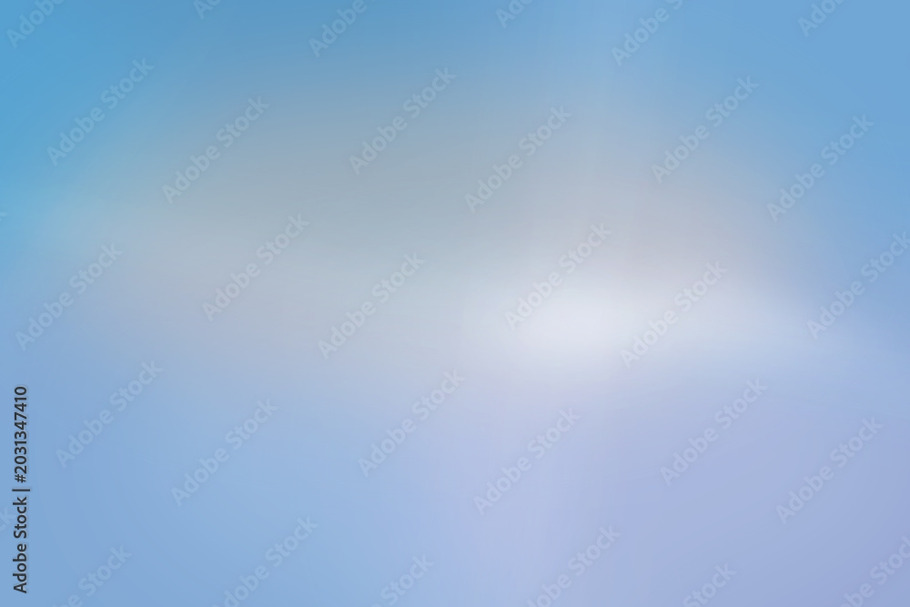 Fototapeta premium Soft blue gradient blur background for minimalist design with copy space