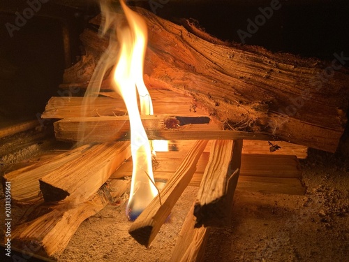 old wood stove