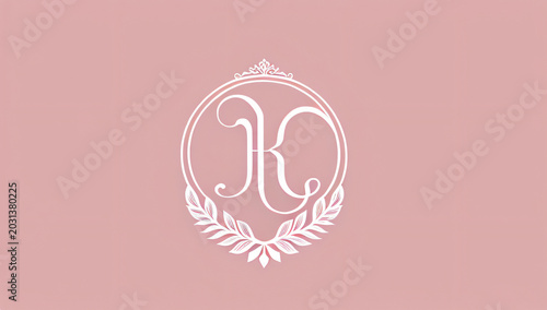 Monogram Letter K Logo Design.