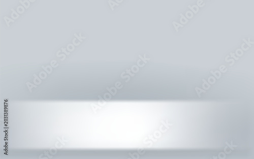 Gray abstract gradient background, Beautiful gray wall background, Gray room background. Vector illustration.