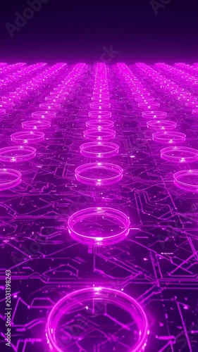 Technical quantum branding ai semiconductor chip processor for high-tech industrial hardware branding and technical presentation design quantum computing bigdata electrons background