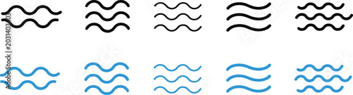 Φωτογραφία Black and blue zigzag lines on white background pattern black zigzag lines patte