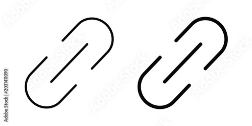 Foto Link icon design concept pack in black color
