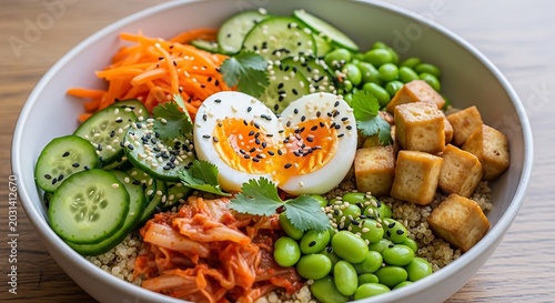 Vibrant Bowl OF Healthy Food.