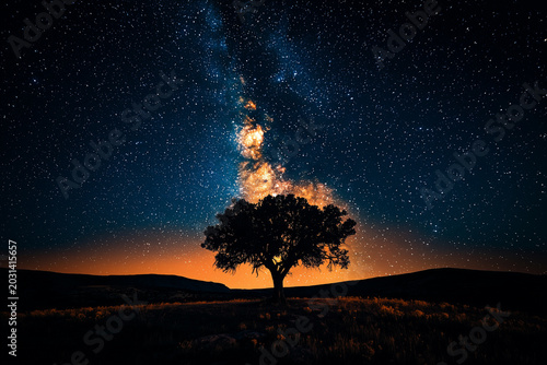 Night sky with milky way