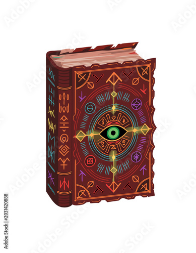 Ancient Magic Book Transparent Background Fantasy Artifact