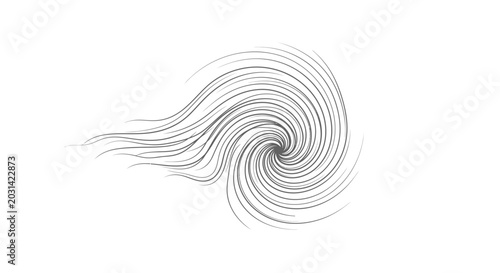 Tableau sur toile Swirling lines forming a spiral shape.