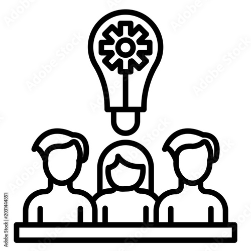 Billede på lærred Inspiration Icon