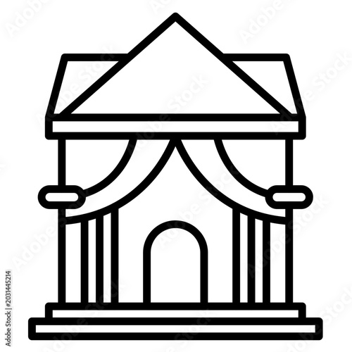 Obraz na plátně Banquet Hall Icon
