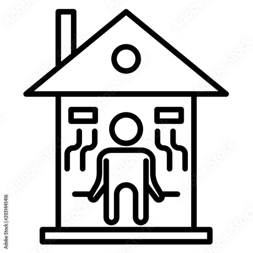 Quadro su tela Steam Room Icon