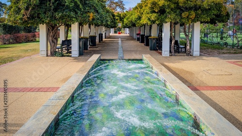 Konstfotografi Centenary of Women's Suffrage Commemorative Fountain, Canberra, ACT, Australia
