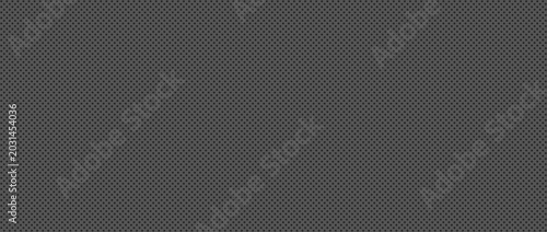 Foto Pegboard peg board gray wall with circle dots, holes in geometric grid pattern
