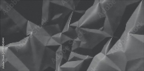 Foto A close-up view of a geometric crystal formation on a mountain range
