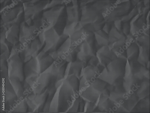 Foto Close-up of crumpled black fabric texture on white surface