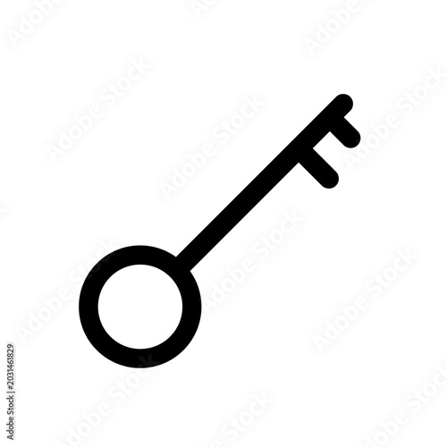 Bild auf Leinwand premium security key icon perfectly suited for real estate agencies password managers and lock smith brands
