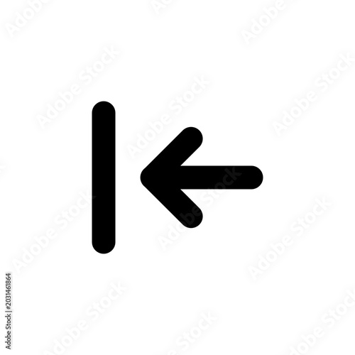 Photos bold skip backward arrow icon designed for premium media players digital navigation and intuitive web browser interfaces