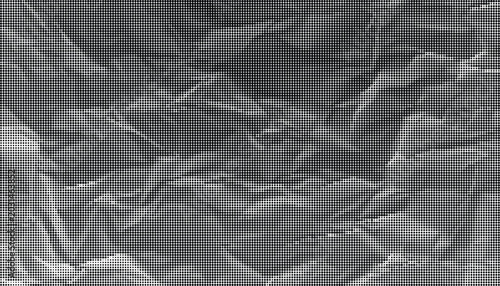Foto A detailed close-up view of crumpled paper texture