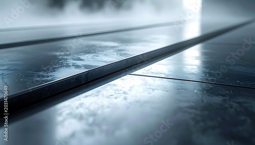 rainy city street with wet pavement.