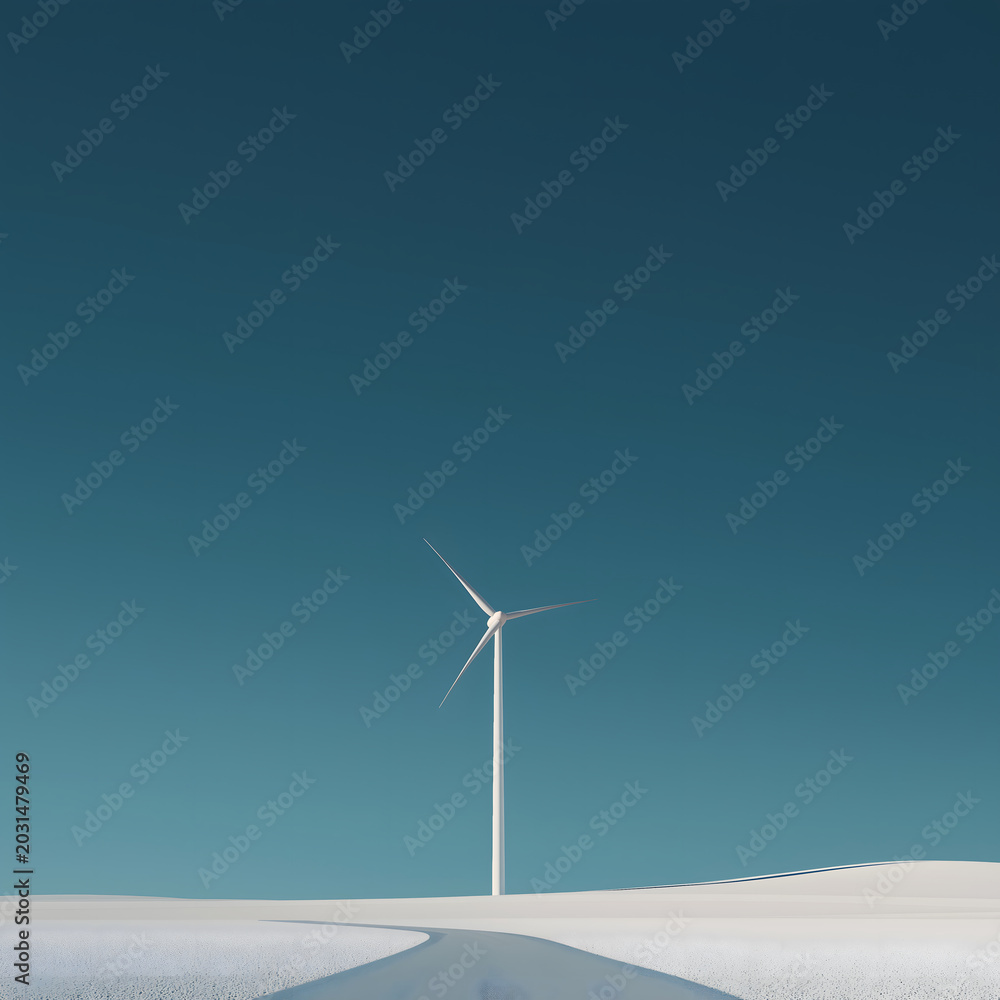 Fototapeta premium Clean Tech minimal wallpaper, composition