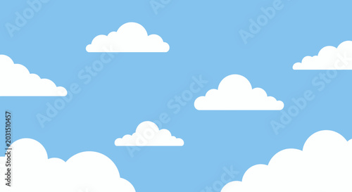Foto White clouds in blue sky.