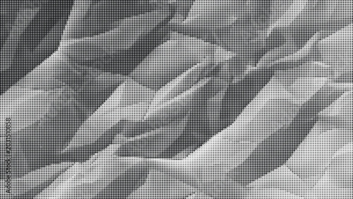Canvas-taulu Crinkled paper texture fills the entire view with sharp folds and creases