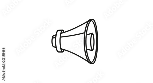 Foto A loudspeaker device for sound amplification.