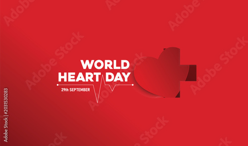 World Heart Day Healthcare and Cardiology Awareness Concept