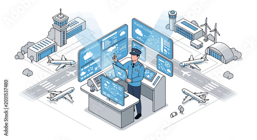 Air Traffic Control Tower Future Technology Aviation Future Control Center