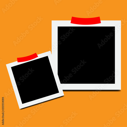 Collage photo effect Photos mock up template background