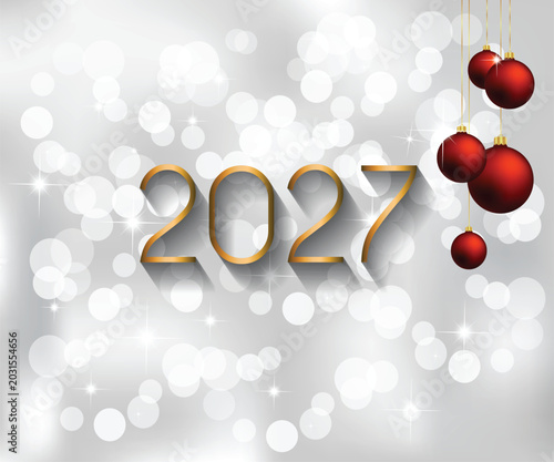 2027 Happy New Year background.
