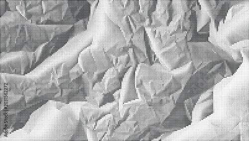 Schilderij op canvas Close-up of a texture resembling crumpled paper on a surface