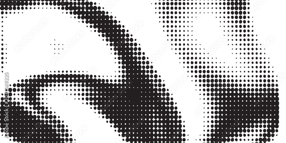 Fototapeta premium Abstract black white dots fluid background with, modern minimalist digital geometric design composition. Vol 3