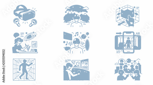 Canvastavla Metaverse experience and augmented reality icons for immersive digital training and design