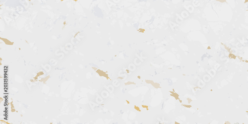 Bild auf Leinwand white marble texture with natural flowing cracks and beige veins full frame