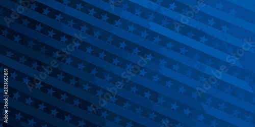blue star and stripe pattern background with gradient and textured effect
