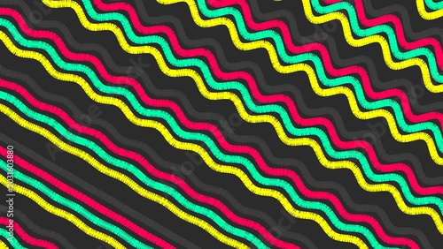 Colorful Wavy Pattern Decorative Background