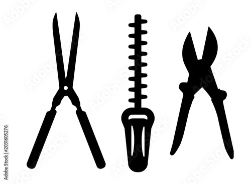 Garden Tool Icons SVG