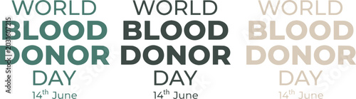 Photos World blood donor day awareness poster